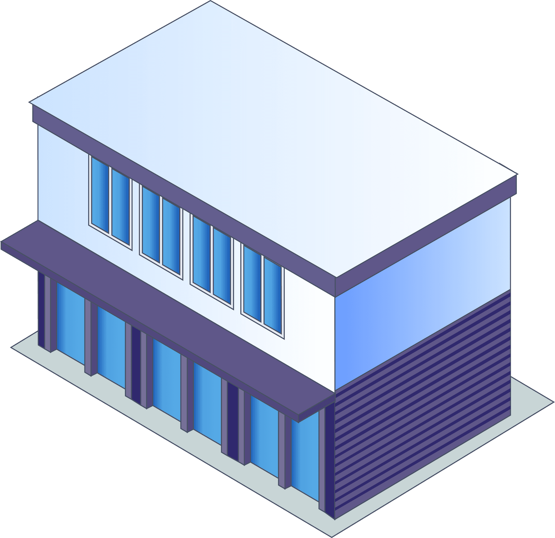 Illustration of a rural clinic