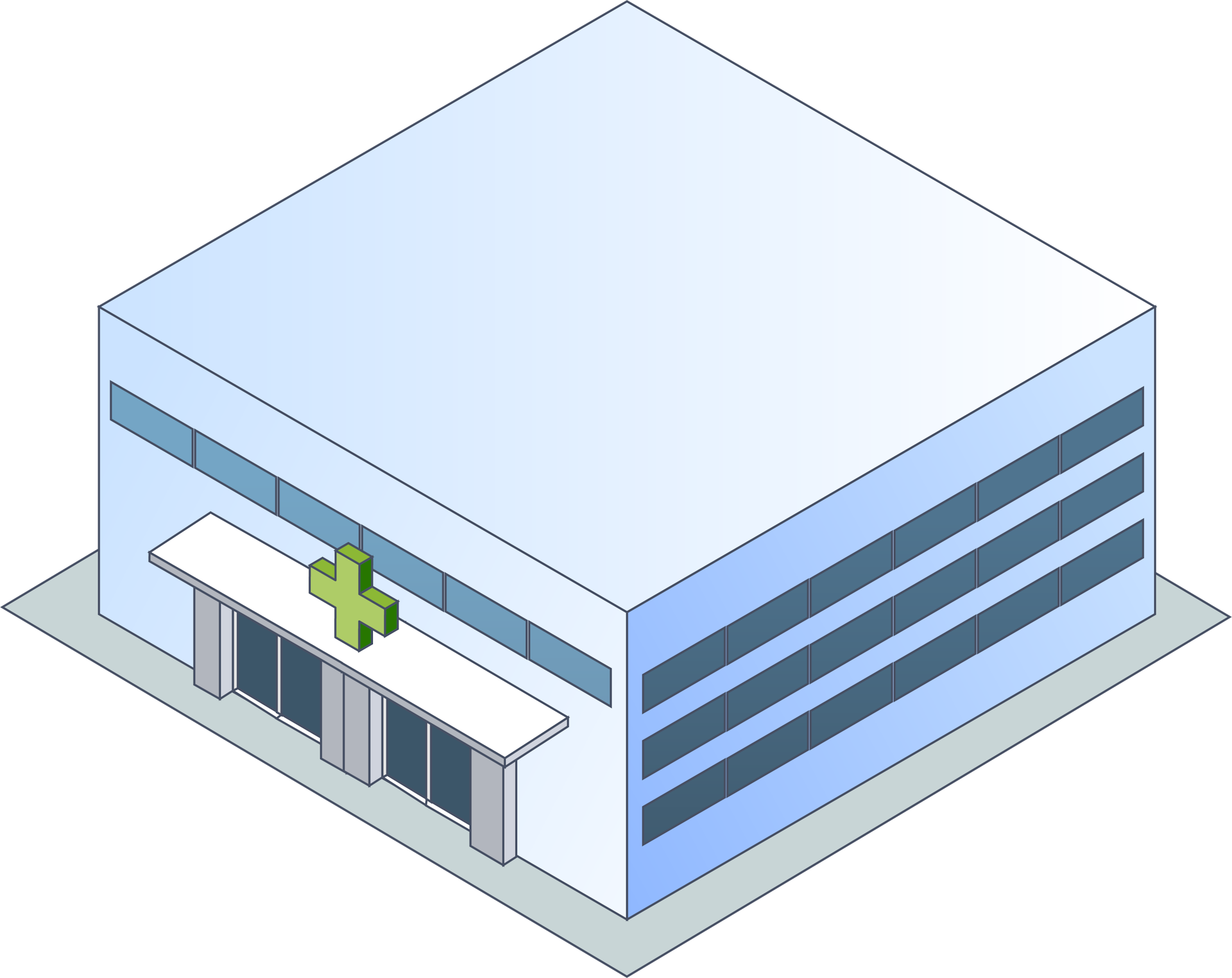Illustration of a primary care facility